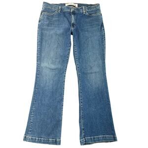 Gap Long & Lean Bootcut Jeans Y2K Medium Wash Stretch USA Made Women’s 8R